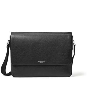 Aspinal of London Slim Postman Messenger - Black