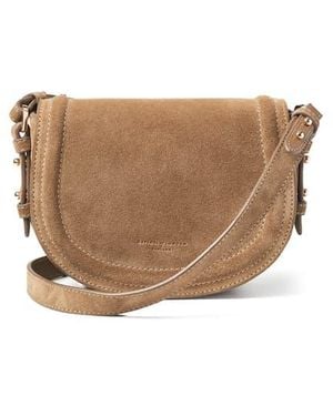 Aspinal of London Small Stella Satchel Crossbody - Brown