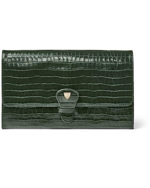 Aspinal of London Travel Wallet - Green