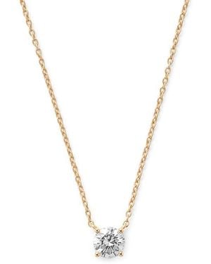 Aspinal of London Floating Diamond 0.50Ct Solitaire Necklace - Metallic