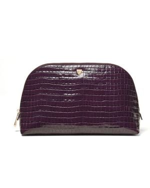 Aspinal of London Classic Toiletry Bag - Purple
