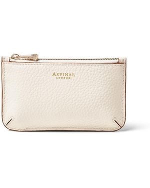 Aspinal of London Ella Card & Coin Holder - Natural