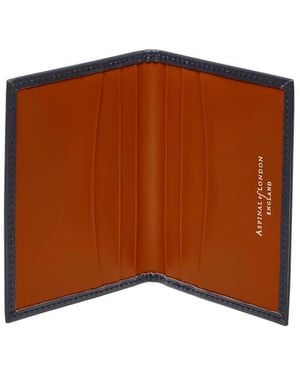 Aspinal of London Double Fold Credit Card Holder - Brown