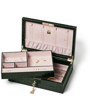 Aspinal of London Savoy Jewellery Box - Green