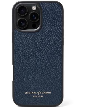Aspinal of London Iphone 16 Pro Max Case - Blue