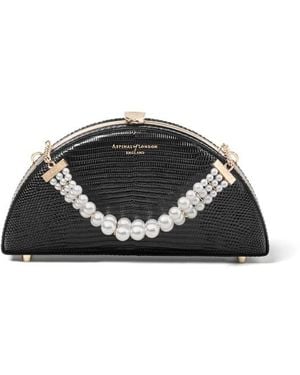 Aspinal of London Luna Clutch Bag - Black