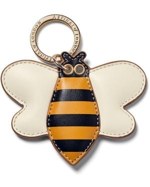 Aspinal of London Bee Keyring - Metallic