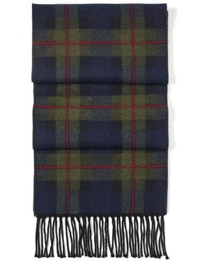 Aspinal of London Premium Merino Wool Oversized Scarf - Blue
