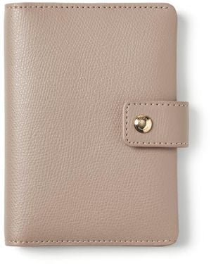 Aspinal of London Duo Passport Cover - Natural