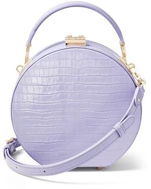 Aspinal of London Hat Box - Purple