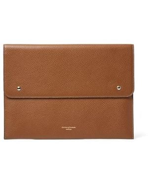 Aspinal of London 13-Inch Classic Laptop Case - Brown