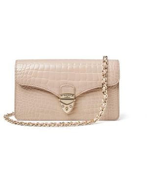 Aspinal of London Mayfair Clutch Bag - Natural
