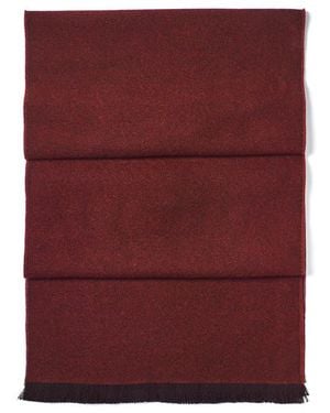 Aspinal of London Reversible Merino Wool Scarf - Purple