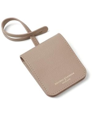 Aspinal of London Travel Luggage Tag - Natural