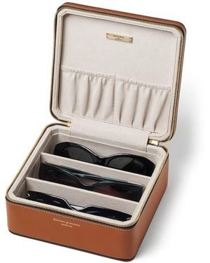 Aspinal of London Travel Sunglasses Case - Natural