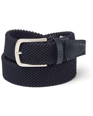Aspinal of London Stretch Woven Belt - Blue
