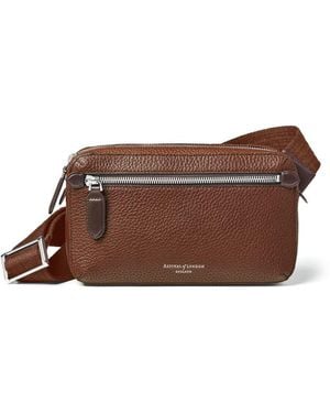 Aspinal of London Reporter Compact Crossbody Bag - Brown