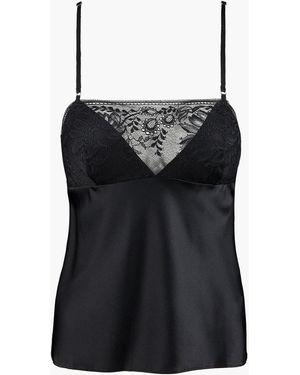 Aubade Midnight Whisper Top Mit Spaghetti Trägern - Schwarz