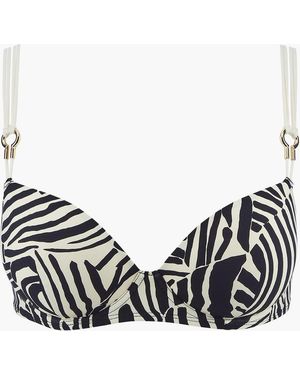 Aubade Savannah Mood Gemoldeter Push-Up Bh - Schwarz