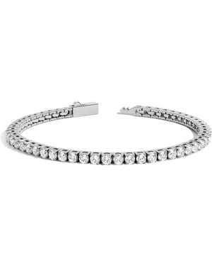 AUrate New York Unbreakable Lab Grown White Sapphire Tennis Bracelet - Metallic