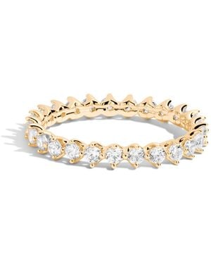 AUrate New York Three-prong Lab Grown Diamond Eternity Ring - White