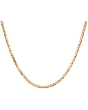 AUrate New York Unbreakable Herringbone Necklace - Metallic