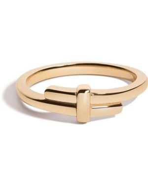 AUrate New York Unbreakable Crossover Ring - Metallic