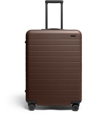 Away Travel New Series 3 Away Checked Flex Expandable Suitcase - Brown