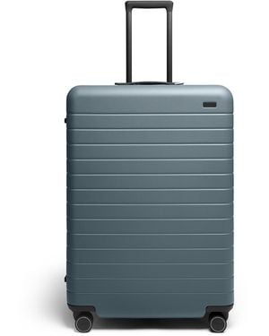 Away Travel New Series 3 Away Checked Flex Expandable Suitcase - Blue