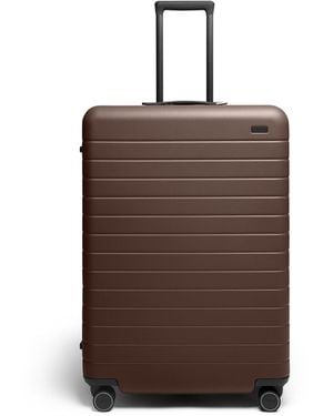 Away Travel New Series 3 Away Checked Flex Expandable Suitcase - Brown