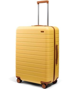 Away Travel The Checked Suitcase - Yellow
