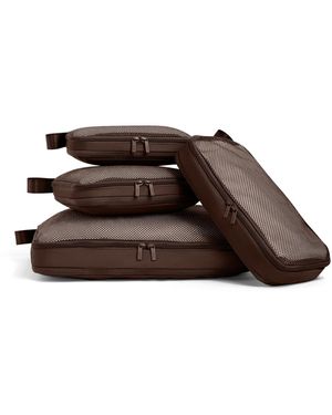 Away Travel Compression Packing Cubes - Brown