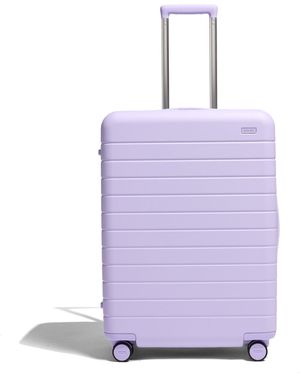Away Travel The Medium Checked Suitcase - Purple