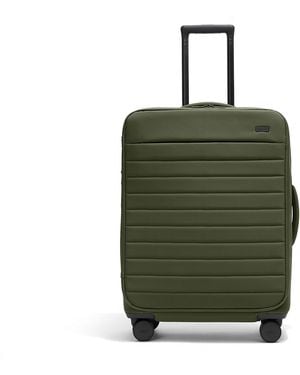 Away Travel Softside Medium Checked Suitcase - Green