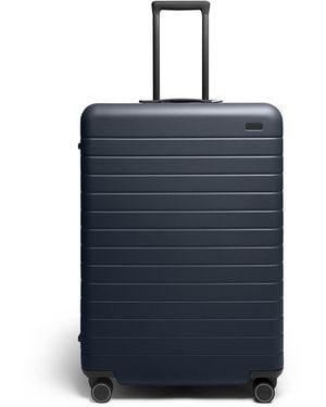 Away Travel New Series 3 Away Checked Flex Expandable Suitcase - Blue