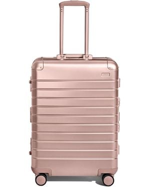 Away Travel The Aluminum Medium Checked Suitcase - Pink
