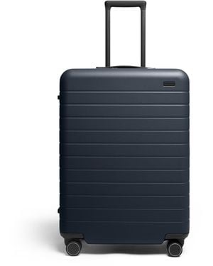 Away Travel New Series 3 Away Checked Flex Expandable Suitcase - Blue