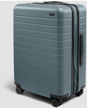 Away Travel New Series 3 Away Checked Flex Expandable Suitcase - Blue