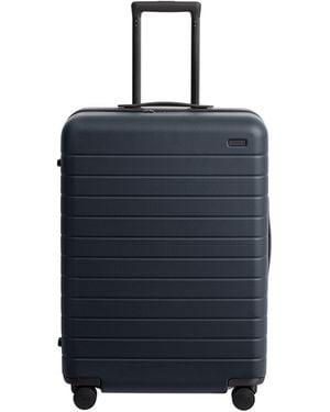 Away Travel The Checked Suitcase - Blue