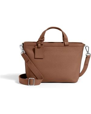 Away Travel Leather Crossbody - Brown