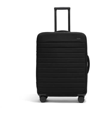 Away Travel Softside Medium Checked Suitcase - Black