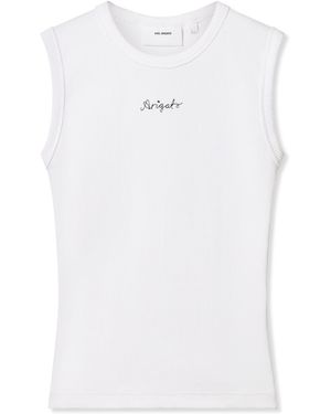 Axel Arigato Scoop Ribbed Tank - White