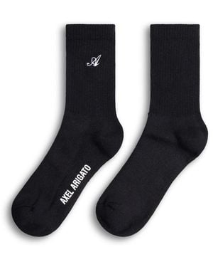 Axel Arigato Organic Cotton-Blend Branded Tube Socks - Black