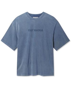 Axel Arigato Distort Washed T-Shirt - Blue