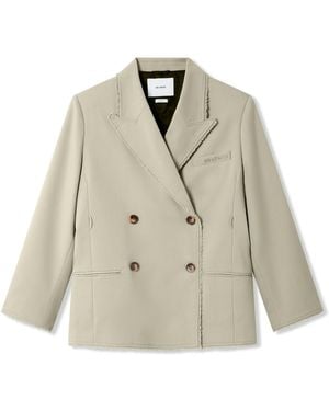 Axel Arigato Thea Frayed Blazer - Natural