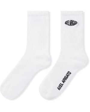 Axel Arigato Distort Logo Socks - White