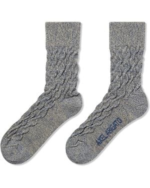 Axel Arigato Cable Mélange Socks - White