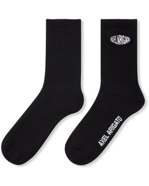 Axel Arigato Distort Logo Socks - Black
