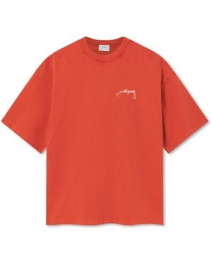 Axel Arigato Honour Washed T-Shirt - Red