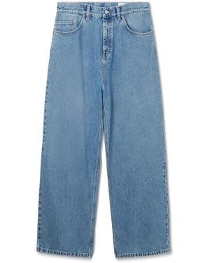 Axel Arigato Embroidered Relaxed Jeans - Blue